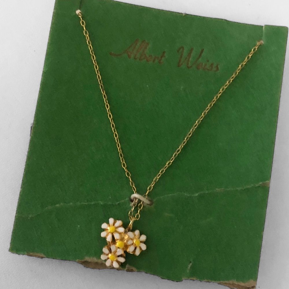 Noc Weiss Daisy Pendant Necklace Rare